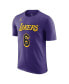 Men's LeBron James Purple Los Angeles Lakers 2022/23 Statement Edition Name and Number T-shirt