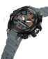 Men's Analog Digital Gray Plastic Watch 49mm