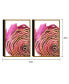 Decor Golden Petal 2 Piece Set Framed Canvas Wall Art Floral -20" x 31"
