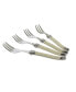 Laguiole Faux Ivory Cake Forks, Set of 4