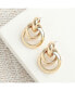 ფოტო #2 პროდუქტის Women's Gold Twisted Metallic Drop Earrings