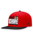 Men's Red, Black Chicago Blackhawks Heritage Retro Two-Tone Snapback Hat