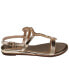 ფოტო #2 პროდუქტის Women's Lidia Embellished Snake Ornament Flat Sandals