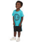 ფოტო #3 პროდუქტის Toddler Boys Logo Graphic T-Shirt & Shorts, 2 Piece Set