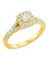 ფოტო #5 პროდუქტის Diamond Halo Bridal Set (1 ct. t.w.) in 14k Yellow or White Gold