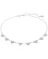 Фото #1 товара Swarovski silver-Tone Crystal Ortyx Punk Necklace, 14-1/8" + 2" extender