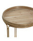 Wood Contemporary Accent Table Set, 2 Piece