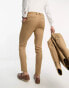 Фото #8 товара ASOS DESIGN skinny suit trouser in camel micro texture