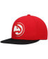 ფოტო #2 პროდუქტის Men's Red and Black Atlanta Hawks Team Two-Tone 2.0 Snapback Hat