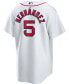 Фото #2 товара Men's Enrique Hernandez White Boston Red Sox Home Official Replica Player Jersey