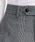 Фото #5 товара Men's Slim-Fit Black/White Plaid Suit Pants, Created for Macy's