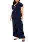 Фото #3 товара Plus Size V-Neck Jumpsuit