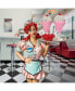 Retro Rosie Diner Dame Serving Table Statue Разноцветный - фото #7