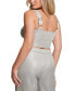 ფოტო #2 პროდუქტის Women's Bianca Metallic Cropped Top