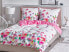 Фото #3 товара Комплект постельного белья Beliani Bettwäsche LARYNHILL 3-шт. благодаря благородному цветочному орнаменту в белом и розовом цветах.