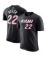 Фото #1 товара Men's Jimmy Butler Black Miami Heat Icon 2022/23 Name and Number T-shirt