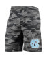 ფოტო #3 პროდუქტის Men's Charcoal, Gray North Carolina Tar Heels Camo Backup Terry Jam Lounge Shorts