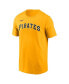 Фото #2 товара Men's Paul Skenes Gold Pittsburgh Pirates Fuse Name Number T-Shirt