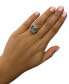 ფოტო #5 პროდუქტის Blue Topaz (3-1/2 ct. t.w.) & Diamond (5/8 ct. t.w.) Statement Ring in 14k Rose Gold