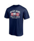 Фото #2 товара Men's Navy Notre Dame Fighting Irish Americana T-shirt