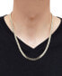 Фото #2 товара Italian Gold flat Cuban Link 22" Chain Necklace in 10k Gold