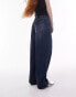 Topshop low rise Cinch back jeans in rich blue