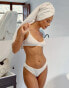 Фото #1 товара The Frolic x Lyds Butler Lilbet pointelle knicker with bow detail in cream - CREAM