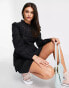 Фото #6 товара Miss Selfridge broderie pom pom mini dress in black