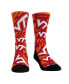 Фото #1 товара Men's and Women's Socks Virginia Tech Hokies Allover Logo and Paint Crew Socks