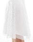 Фото #3 товара Reclaimed Vintage western babydoll smock dress in white