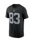 Фото #2 товара Men's Darren Waller Black Las Vegas Raiders Name and Number T-shirt