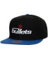 Фото #3 товара Men's Black, Blue Washington Bullets Hardwood Classics Essentials 2.0 Snapback Hat