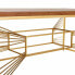 Centre Table Alexandra House Living Gold Natural Iron Fir wood MDF Wood 70 x 50 x 130 cm