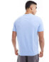 Armani Exchange small box logo t-shirt in light blue