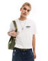 Timberland large mountain back print oversized t-shirt in off white Exclusive to Asos weiß, S - 91-97 CM - фото #2