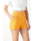 ფოტო #1 პროდუქტის Women's Gold Color Button Detail Shorts