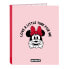 Ring binder Minnie Mouse Me time Pink A4 (26.5 x 33 x 4 cm)