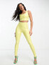 Фото #4 товара Commando co-ord faux patent leather crop top in pastel yellow