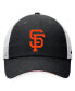 Фото #3 товара Men's Black, White San Francisco Giants Heritage86 Adjustable Trucker Hat
