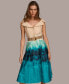 ფოტო #4 პროდუქტის Donna Karan Women's Belted A-Line Dress