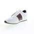 Фото #4 товара Bruno Magli Evo EVO5 Mens White Leather Lace Up Lifestyle Sneakers Shoes 9.5