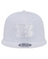 Фото #4 товара Men's Cincinnati Bengals Main White on White 9Fifty Snapback Hat