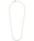 ფოტო #3 პროდუქტის Diamond Curved Bar Statement Necklace (1/4 ct. t.w.) in 14k Gold, 15" + 2" extender, Created for Macy's