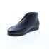Фото #8 товара Clarks Wallabee Boot 26155512 Mens Black Leather Lace Up Chukkas Boots