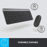 Logitech - MK470 Ultraflache drahtlose Tastatur + Maus und leises drahtloses System - Kompaktes und flaches Layout - 2,4-GHz-USB-Empfnger