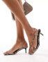 Фото #1 товара Truffle Collection kitten heel sandals in snake