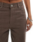 New Look wide leg jeans in brown