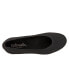 Softwalk Sonora S2013-001 Womens Black Leather Slip On Ballet Flats Shoes