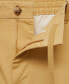 Men's Drawstring Detail Cotton Shorts