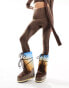 Фото #4 товара Moon Boot high ankle snow boots in multi brown